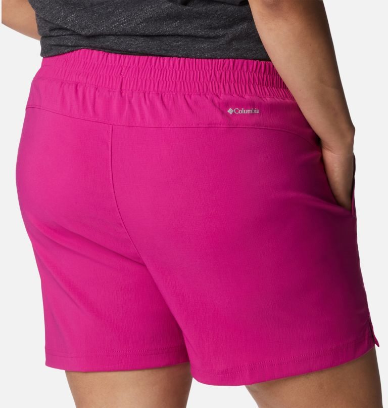 Pantaloni Scurti Columbia On The Go Dama Fucsie | Plus Size SASM790ZQ